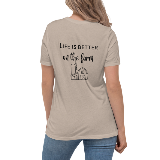 Life is Better on the Farm - Women's Bella + Canvas T-Shirt